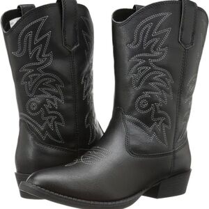 New Deer Stags Ranch Western‎ boots black, size 5M new with box